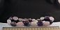 Бусы аметист, розовый кварц (р-р камня 10-25*15 мм), 53 см