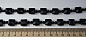 Бусы черный агат (гранёный квадрат 11*11 мм) 53 см