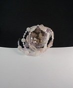 Бусы розовый кварц (р-р камня 15*20 мм), 45 см фото

