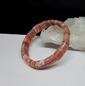 Браслет родохрозит (р-р камня 10*10 мм), 16,5 см фото
