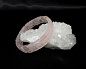 Браслет розовый кварц (р-р камня 9*13 мм), 18,5 см